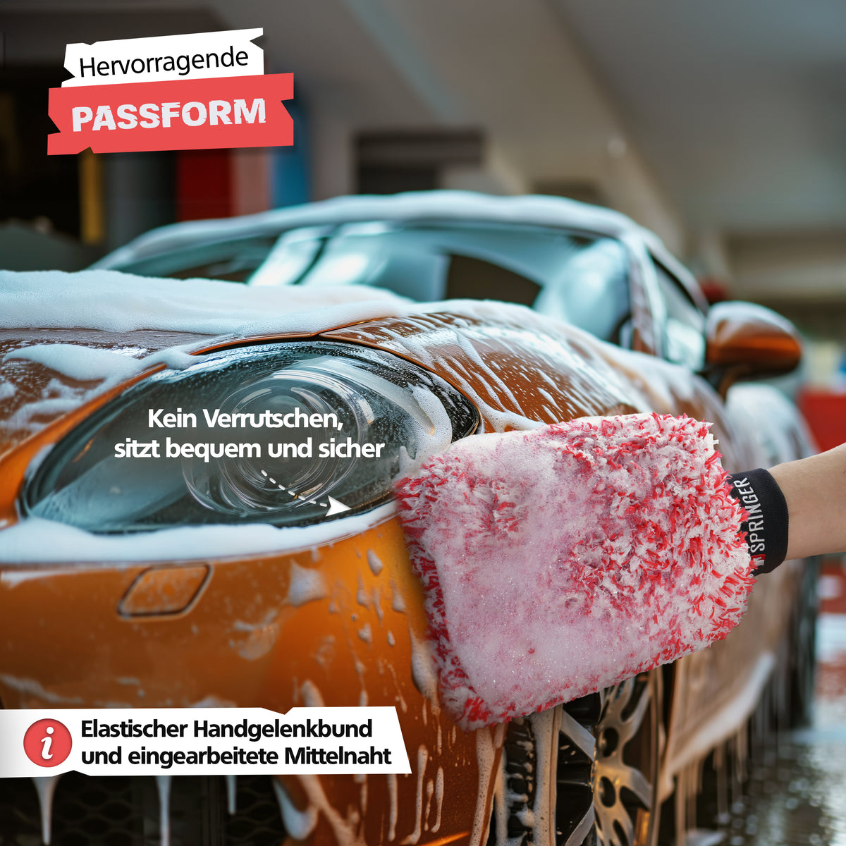 SPRINGER - ZX1000 - Car Wash Mitt - Assembled in Germany