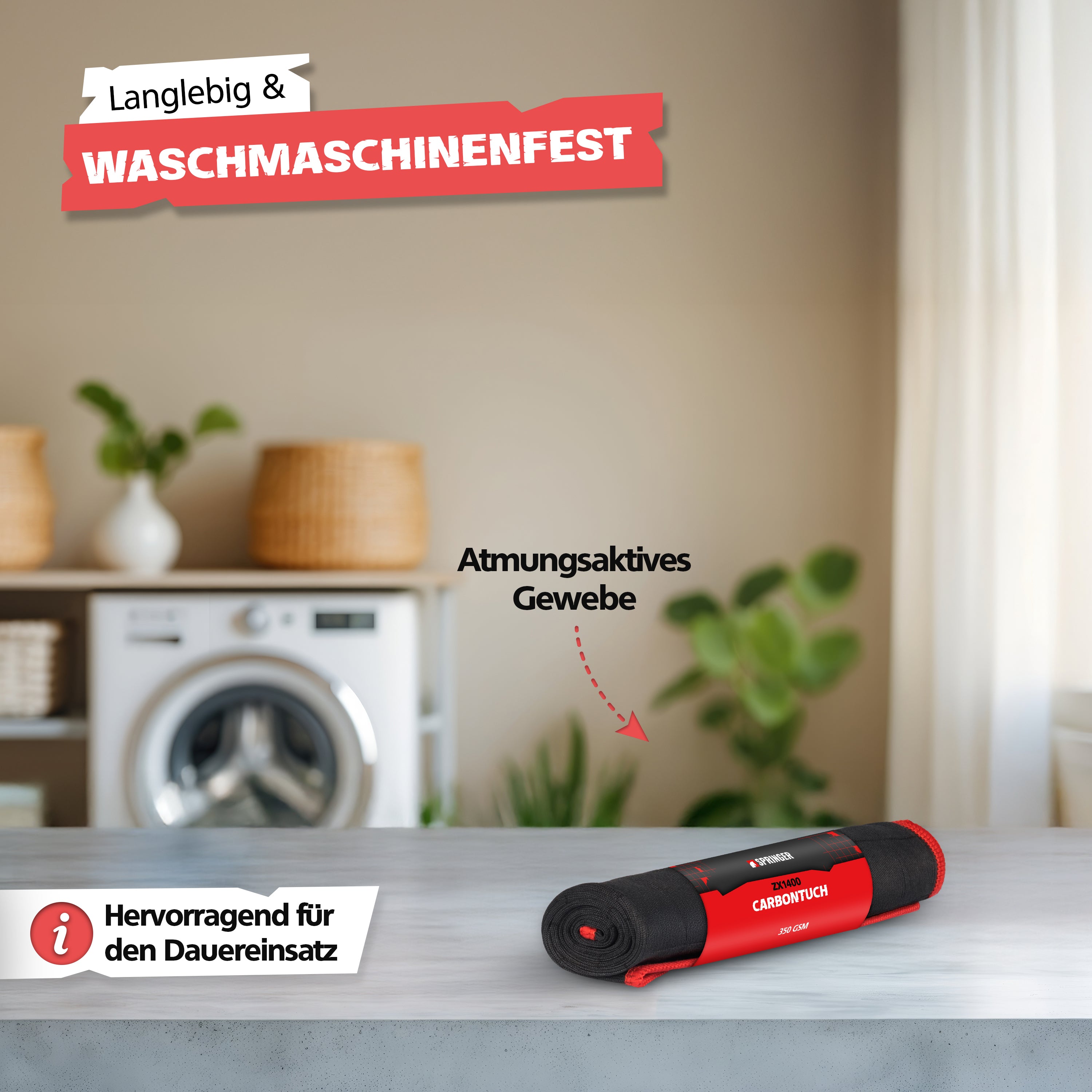 SPRINGER - ZX1400 - Carbontuch 50 x 40 cm - Assembled in Germany