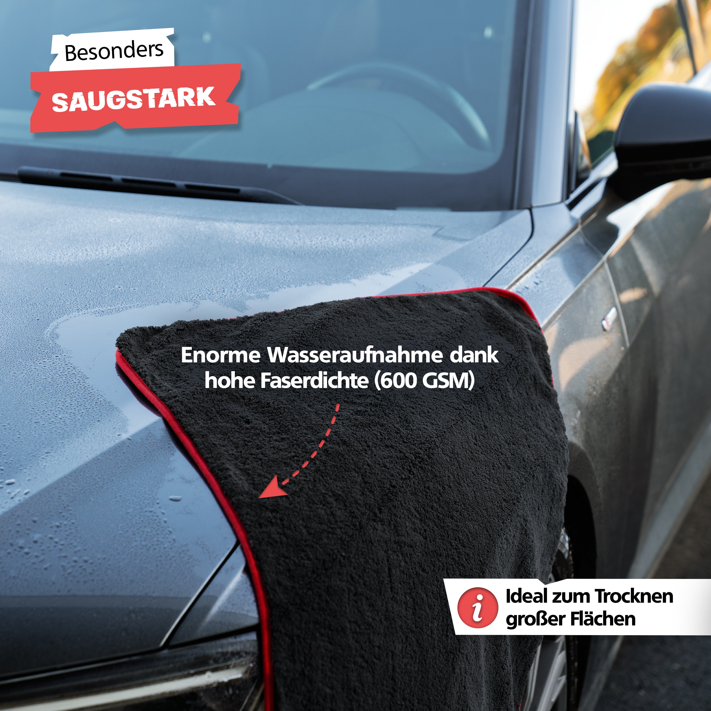 SPRINGER - ZX1600 - Auto XXL Trockentuch 90 x 60 cm - Assembled in Germany