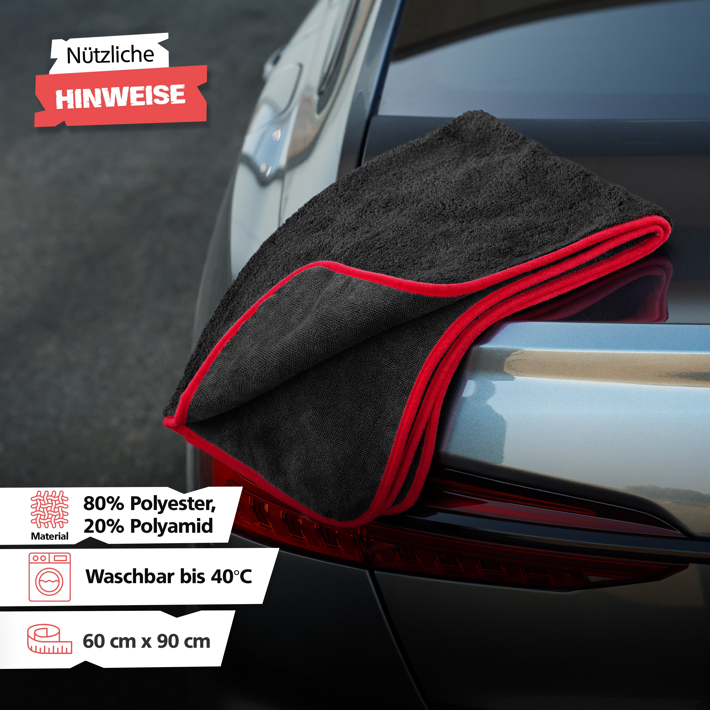 SPRINGER - ZX1600 - Auto XXL Trockentuch 90 x 60 cm - Assembled in Germany