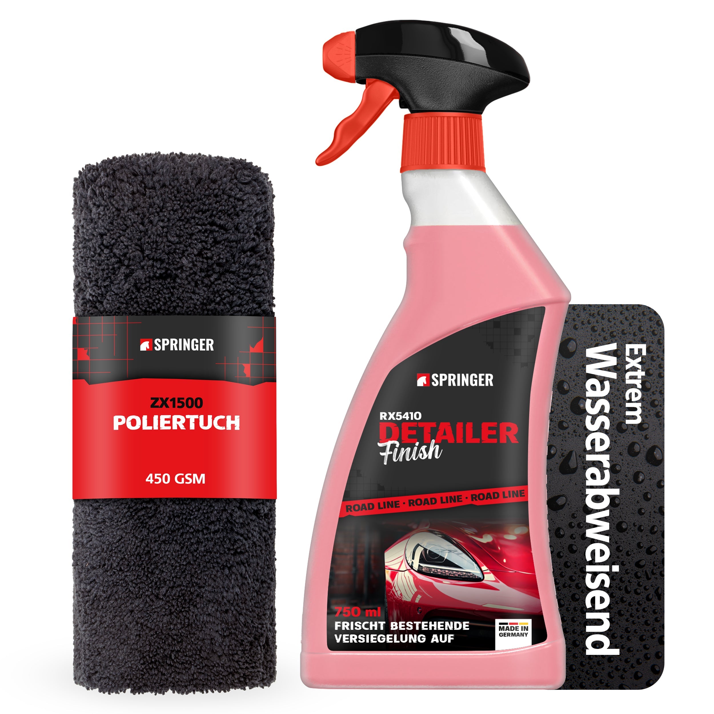 SPRINGER - RX5410 - 1x Detailer 750 ml + ZX1500 - 1x Poliertuch