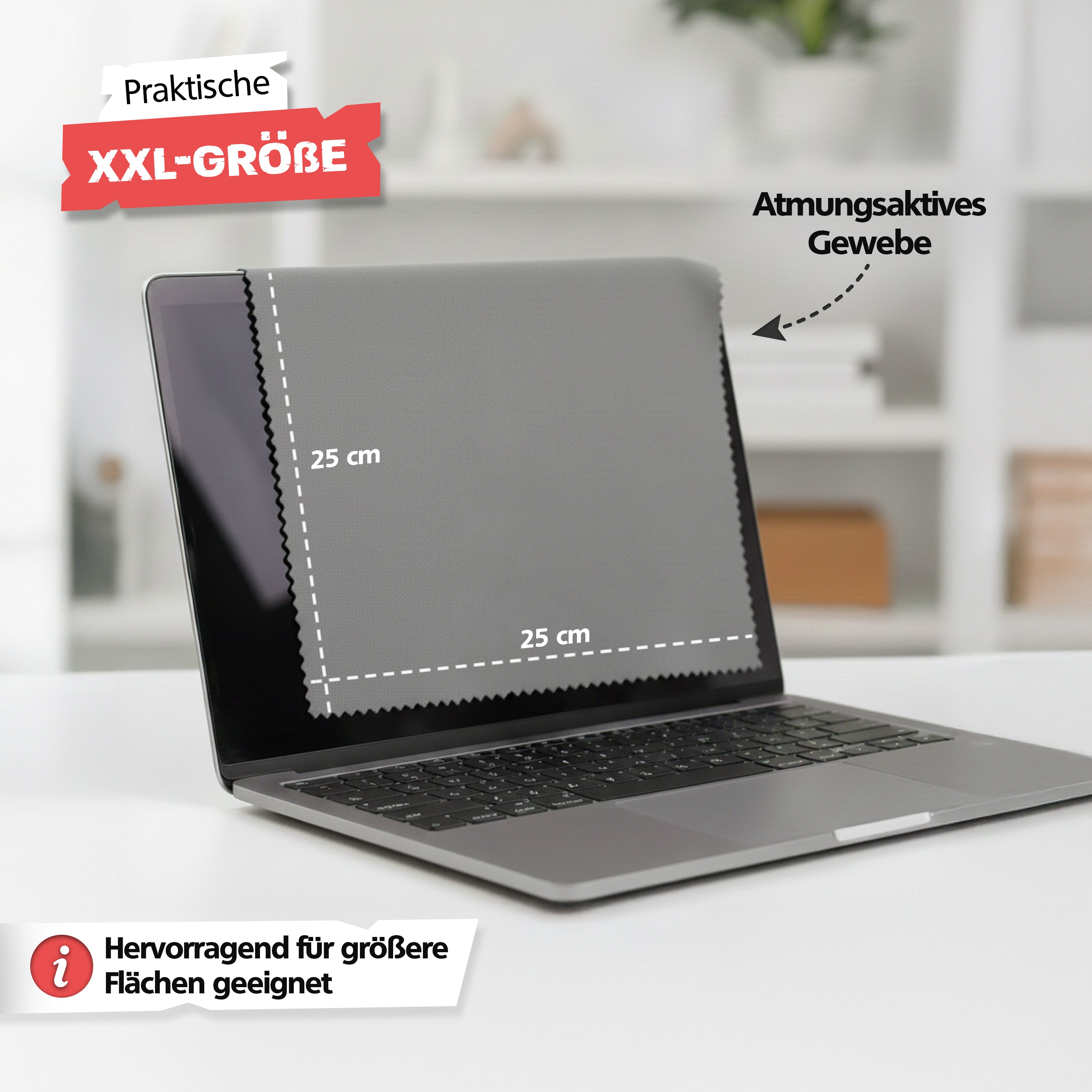 SPRINGER - ZX7000 - 6er Set Brillenputztücher 25 x 25 cm - Assembled in Germany
