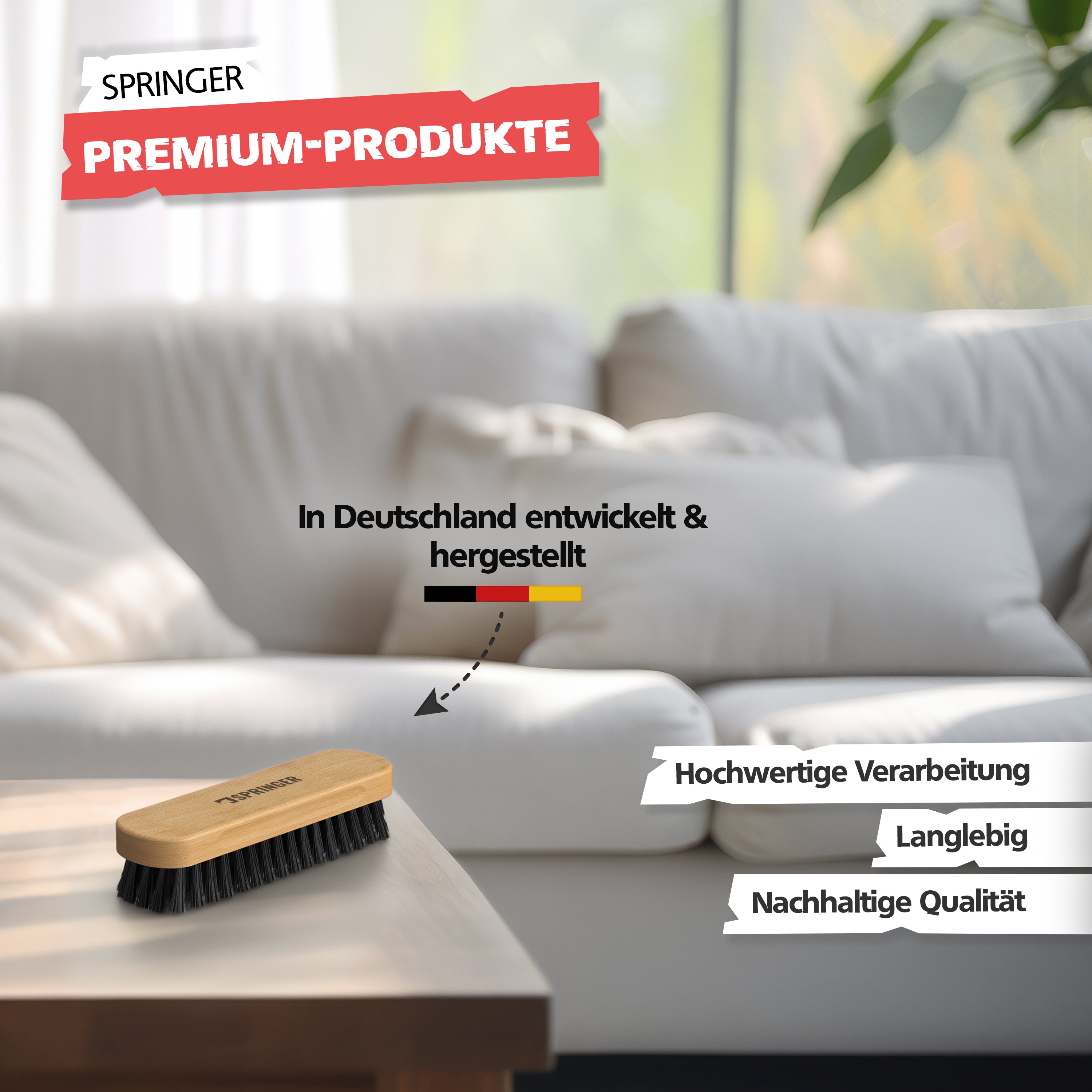 SPRINGER - ZX4000 - Textil-Reinigungsbürste - Made in Germany