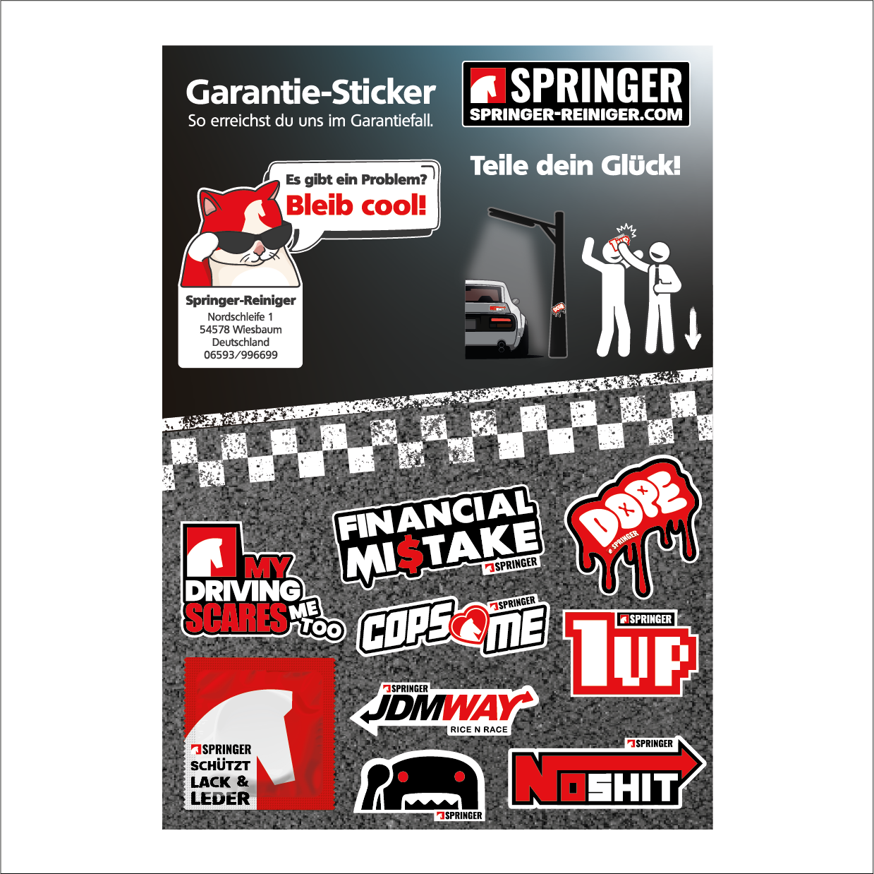 Springer Stickerflyer