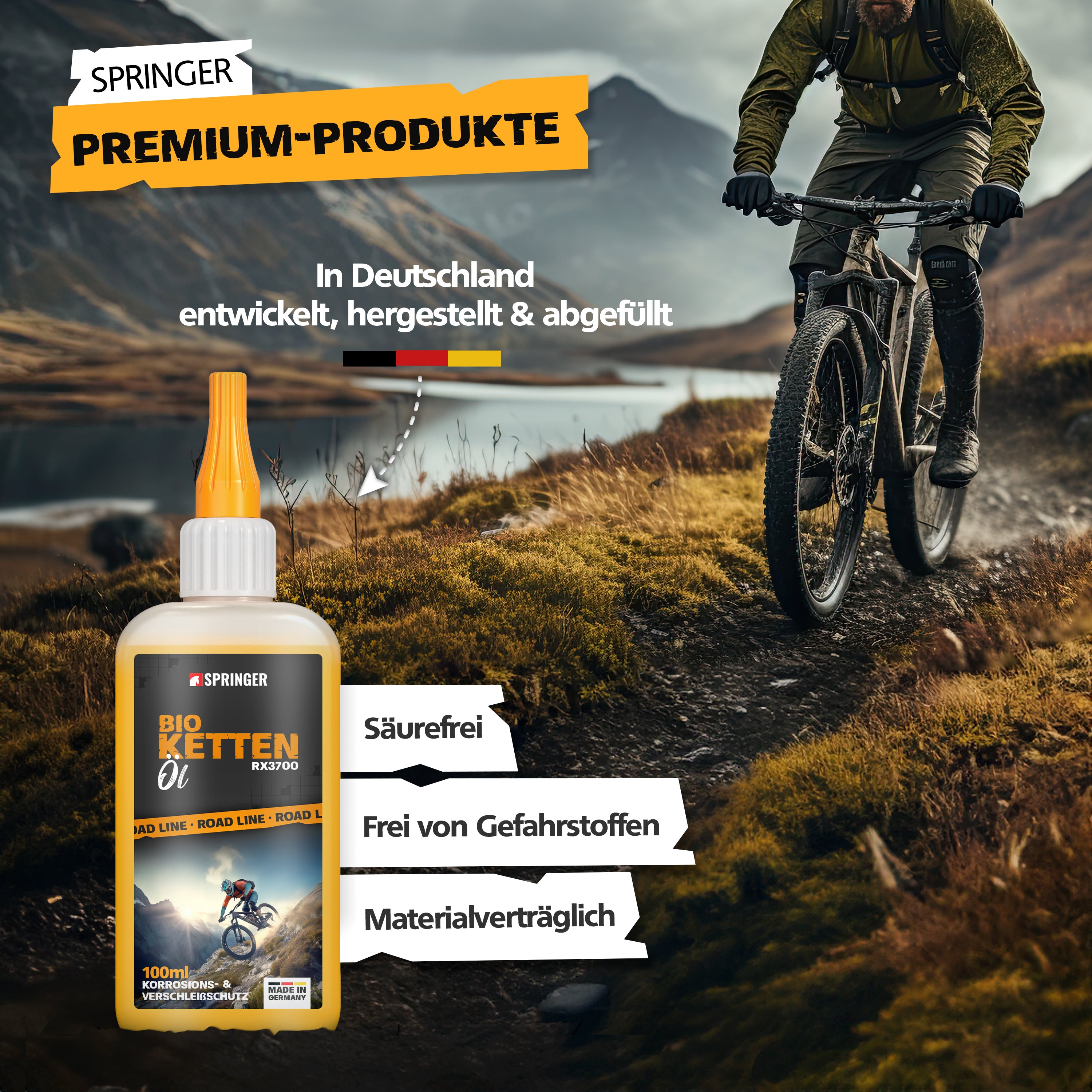 SPRINGER - RX3700 - Bio Fahrrad Kettenöl - Made in Germany