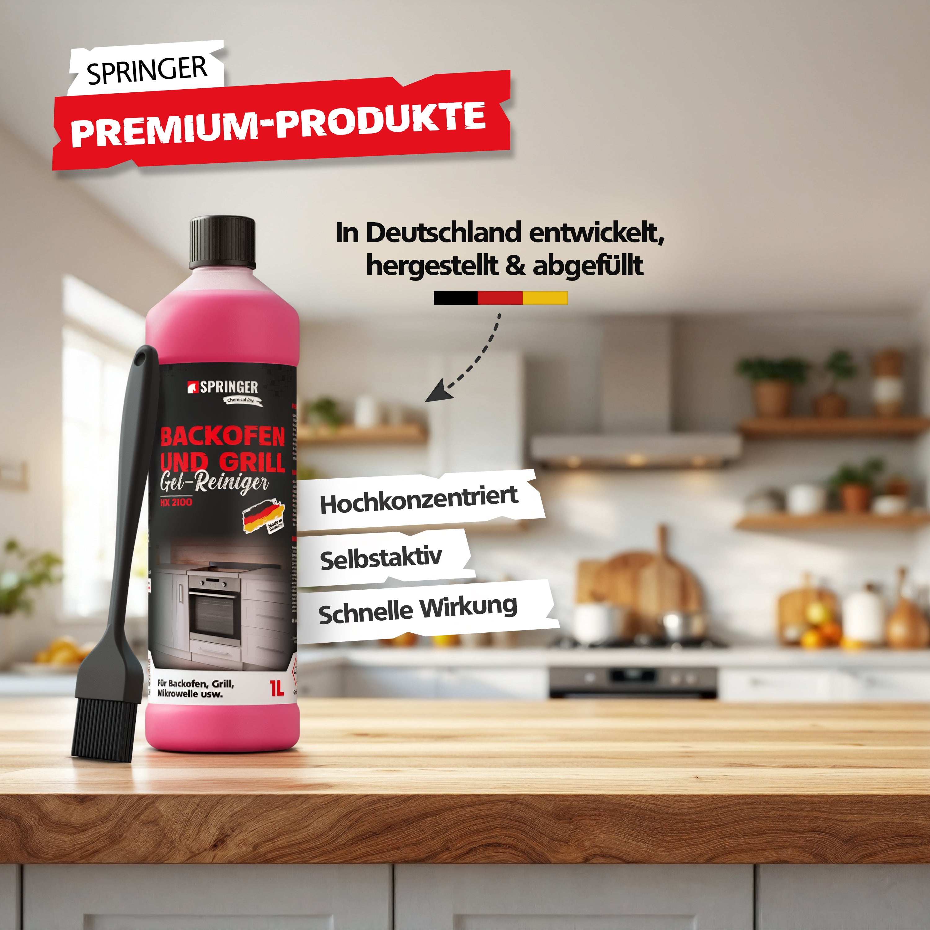 SPRINGER - HX2100 - Grill- & Backofenreiniger - Gel Paste - Made in Germany