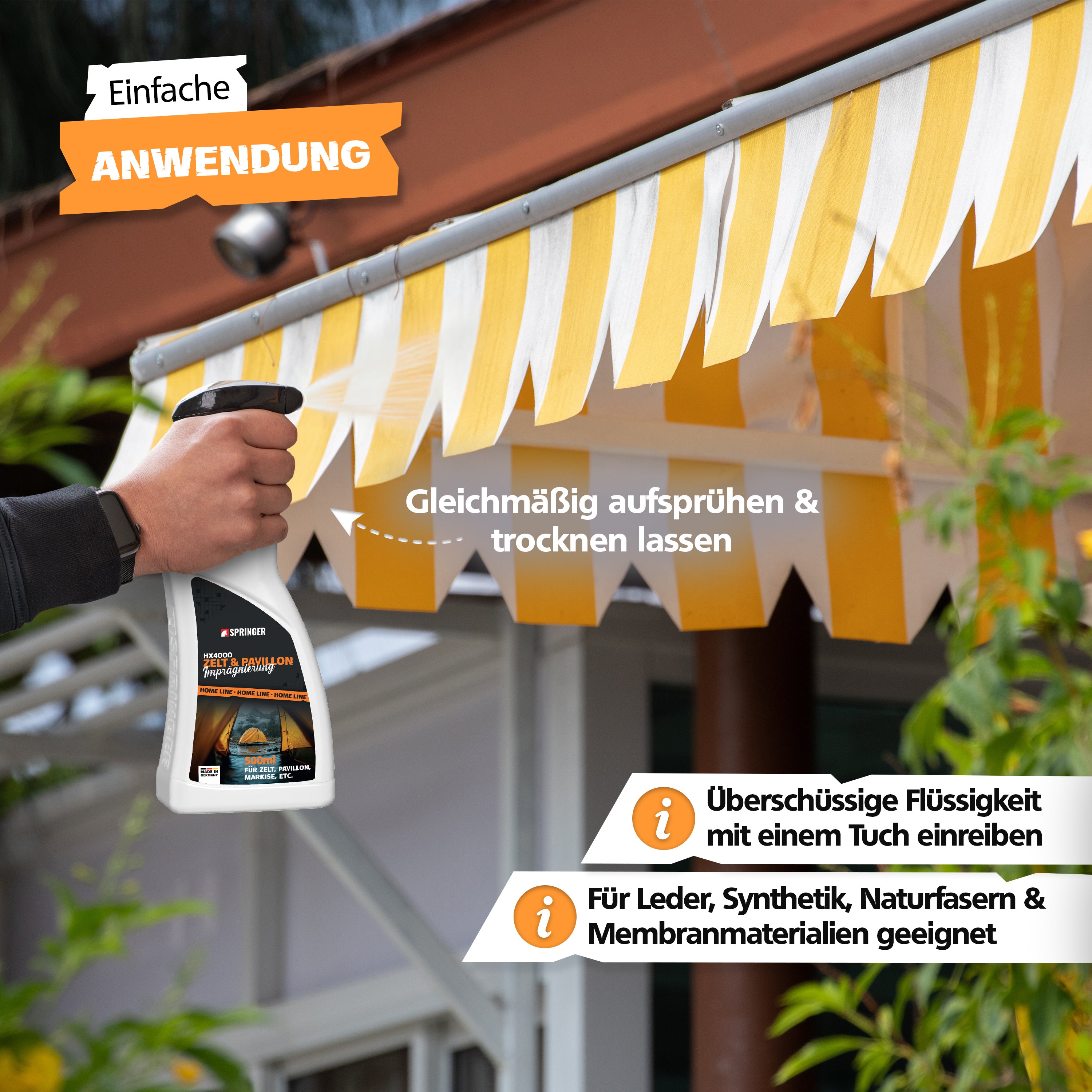 SPRINGER - HX4000 - Outdoor Imprägnierung 500 ml - Made in Germany