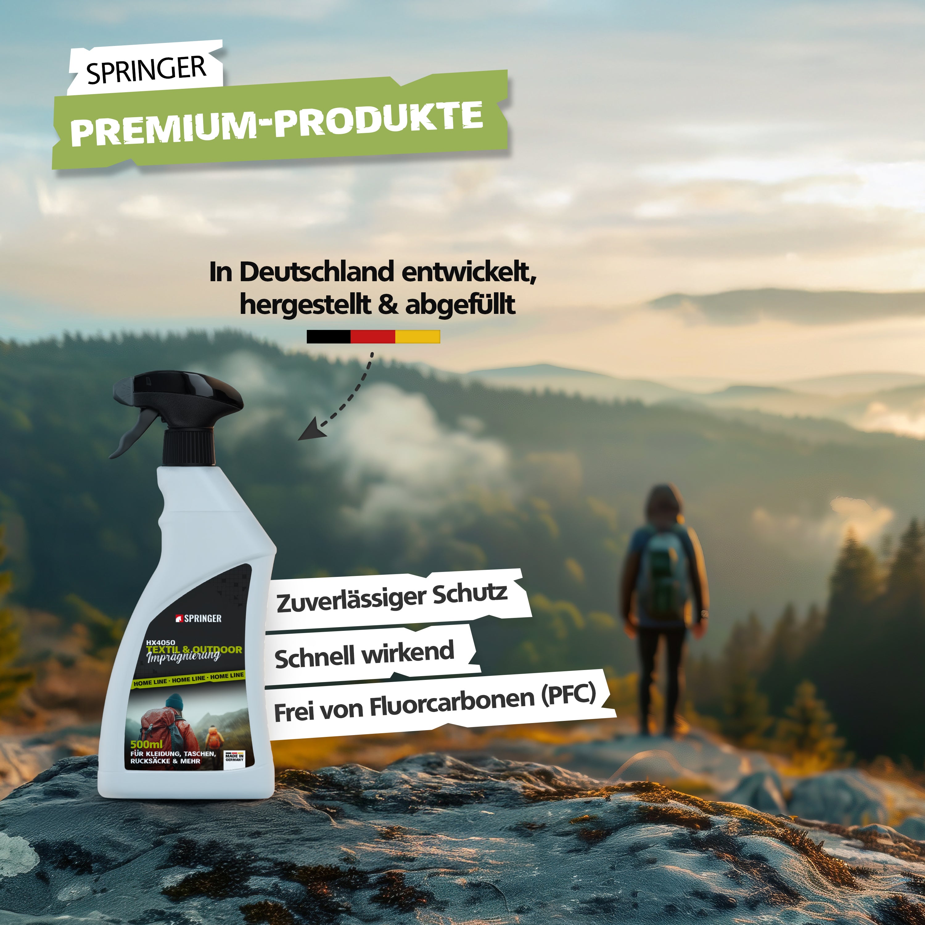 SPRINGER - HX4050 - Textil Imprägnierung 500 ml - Made in Germany