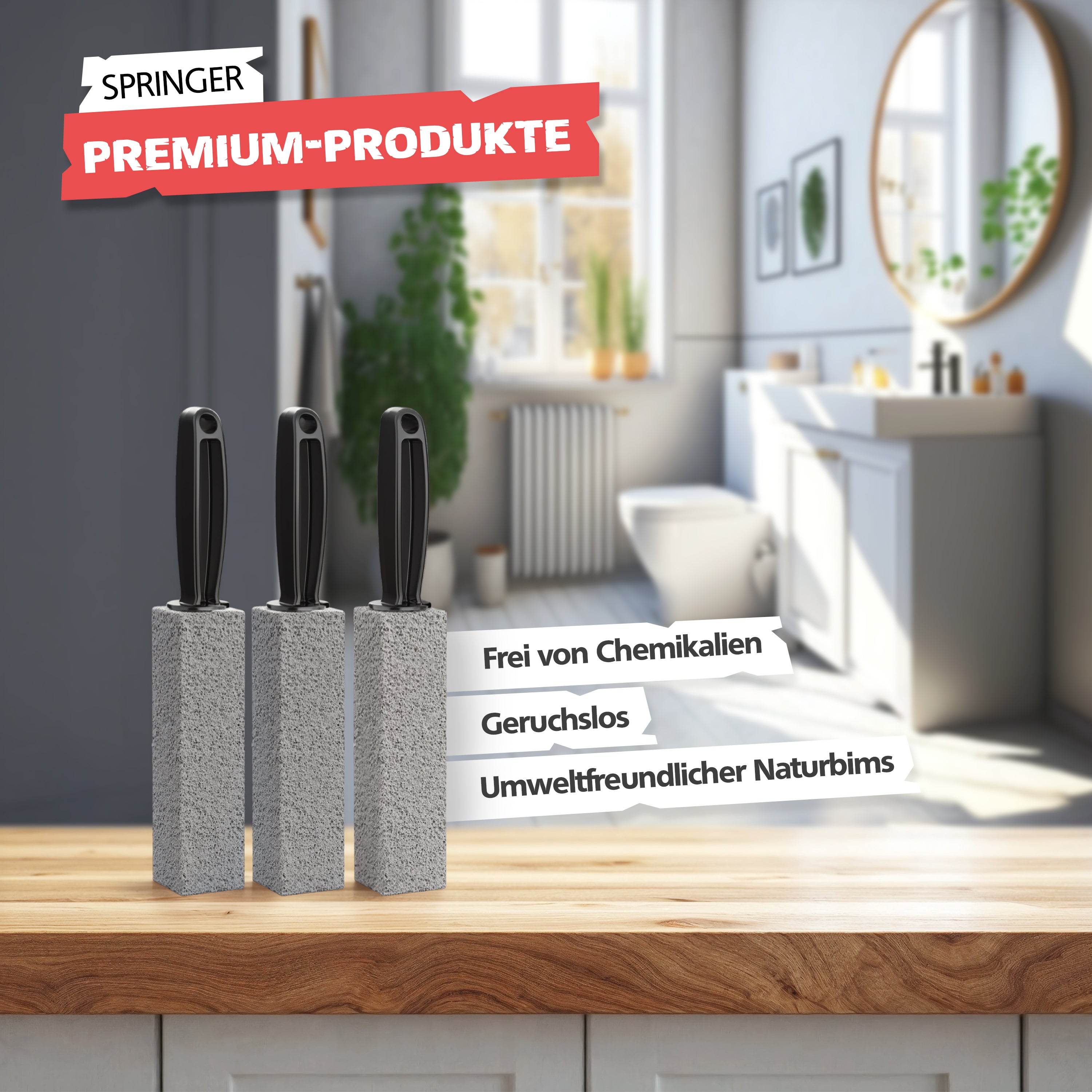 SPRINGER - ZX6000 - Bimsstein WC 3er Set - Assembled in Germany