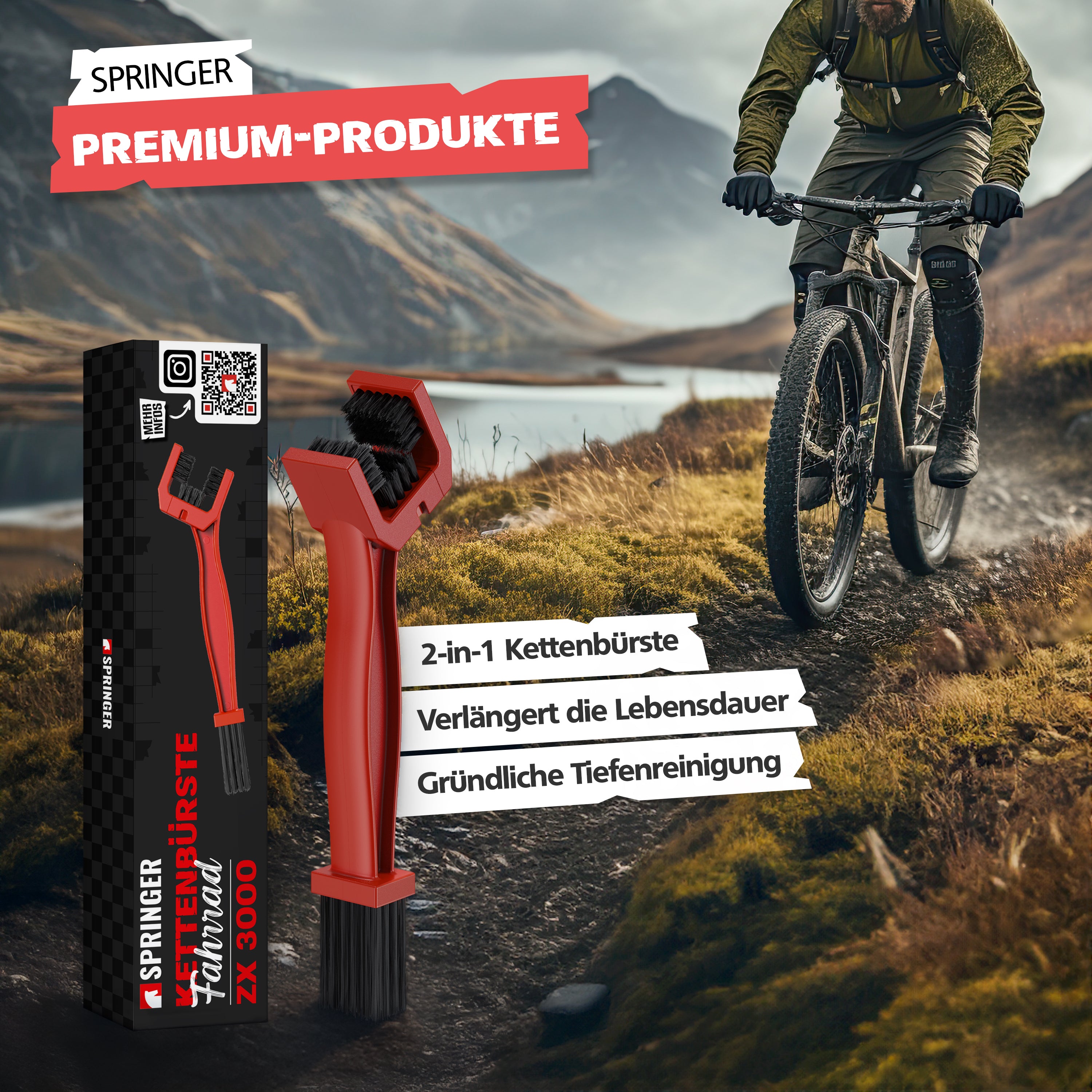 SPRINGER - ZX3000 - Kettenbürste - Assembled in Germany